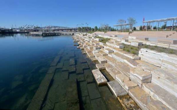 Wilmington Waterfront Promenade at the Port of Los Angeles is...