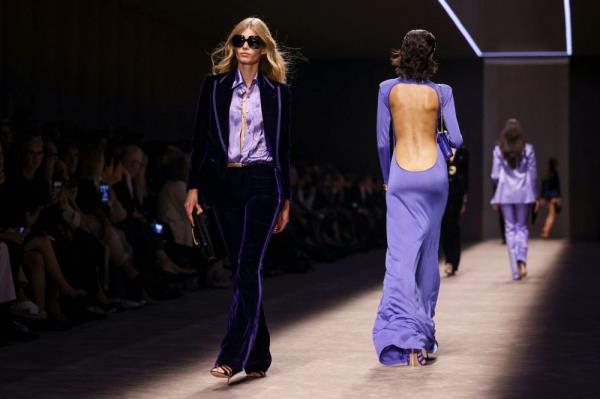 Peter Hawkings offers sl<em></em>inky designs in Tom Ford debut at Milan Fashion