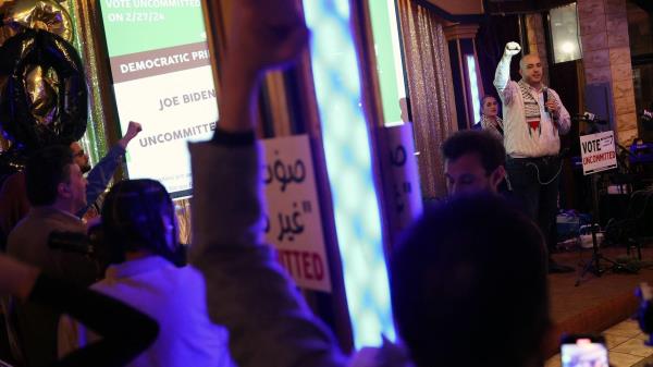 Biden rebuked by Gaza protest vote in Michigan primary